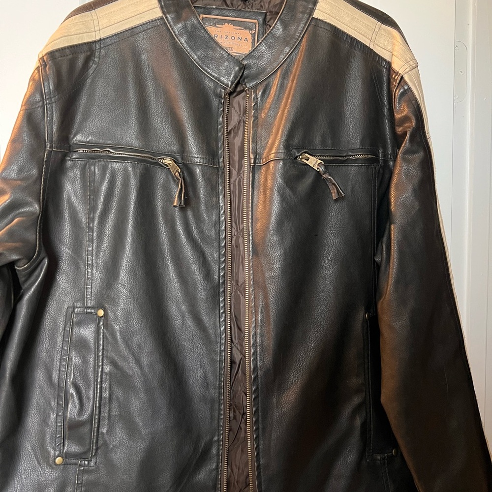 Arizona Jean Company Men's Black Leather Jacket